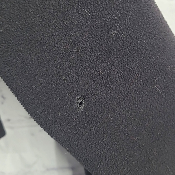 Vintage 90s STARTER Rich Black Collared Full Zip Fleece Sweatshirt Jacket Size S - Picture 7 of 14